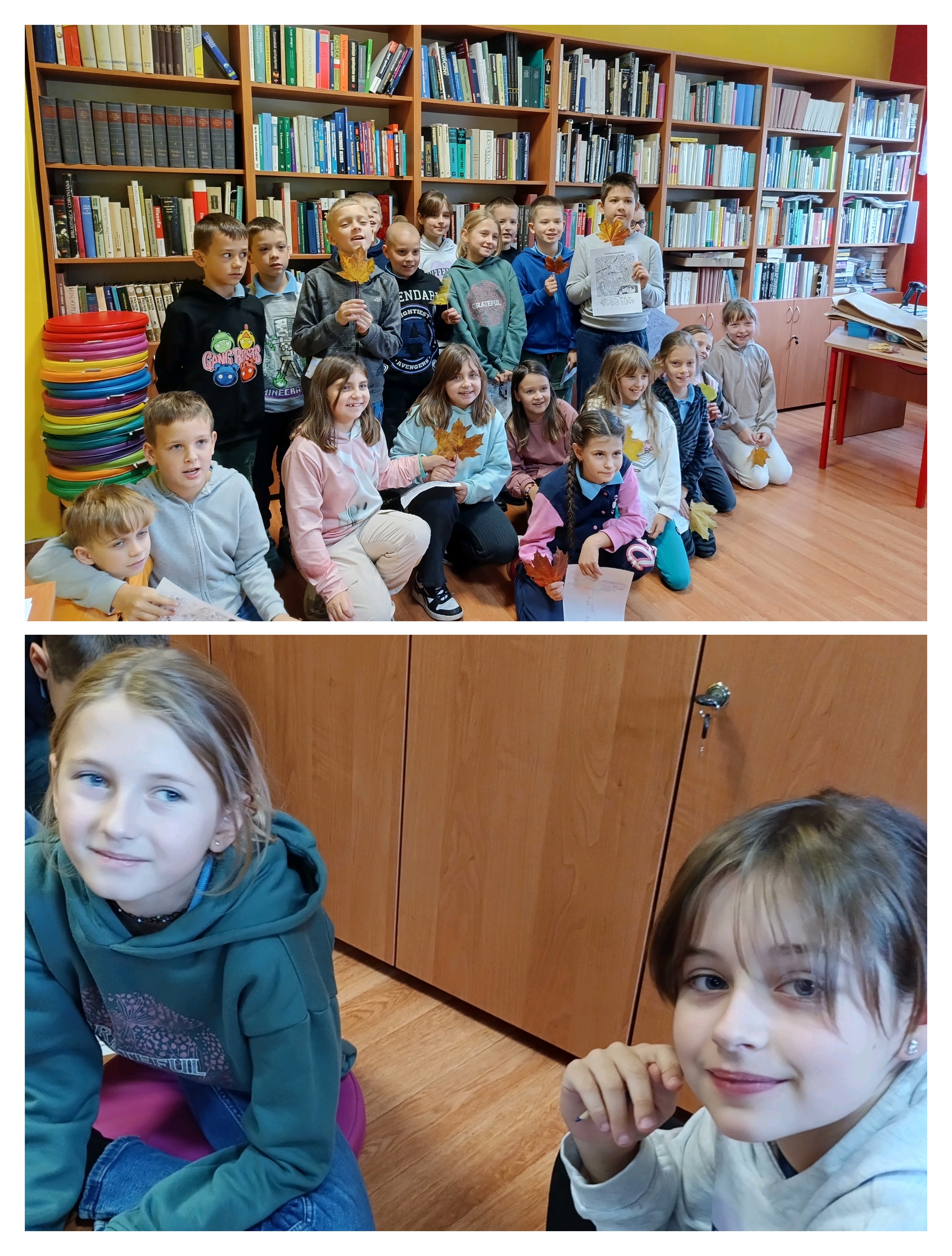 Klasa 3b w&nbsp;bibliotece 