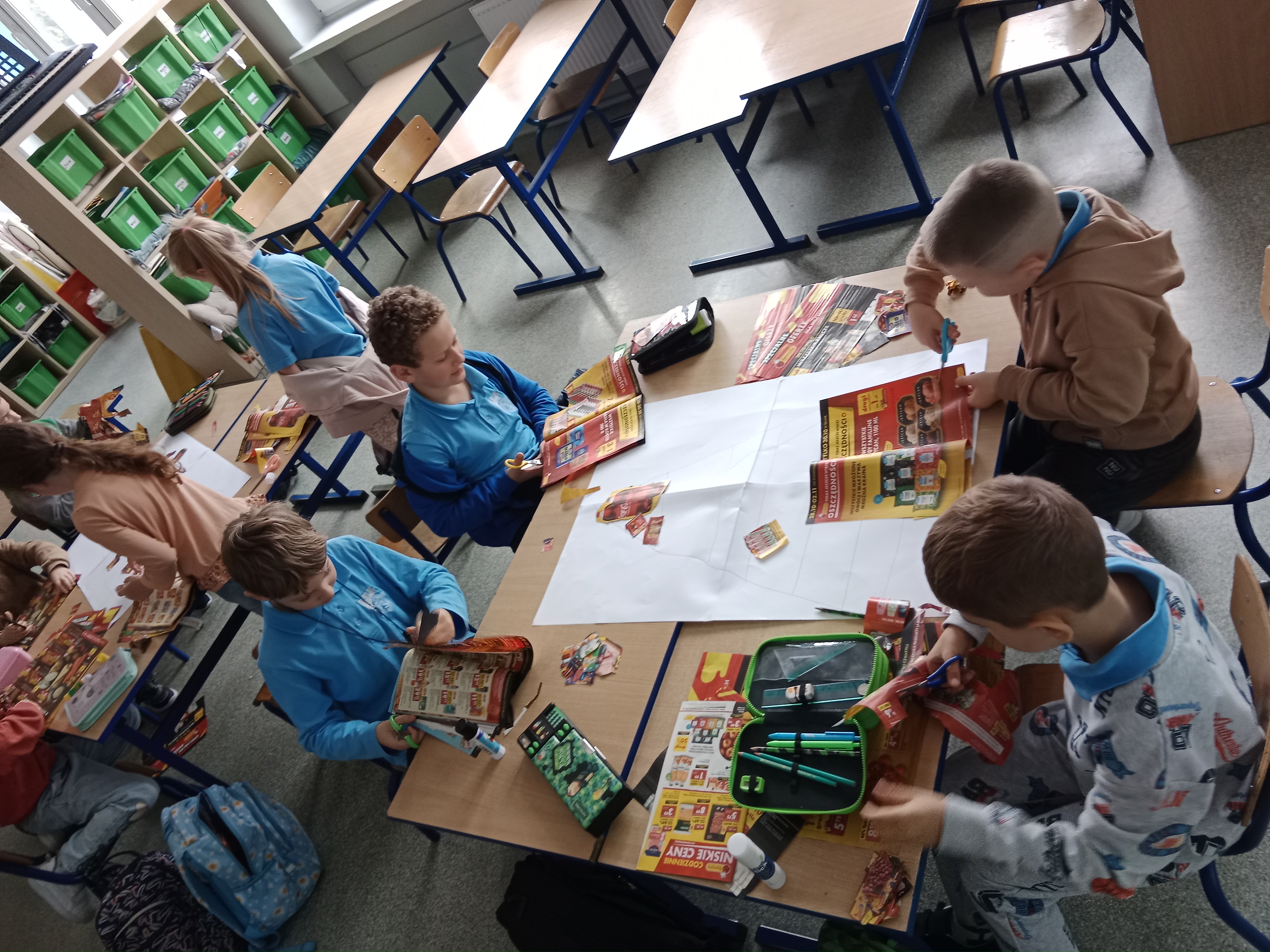 klasa 1A podczas pracy na&nbsp;lekcji