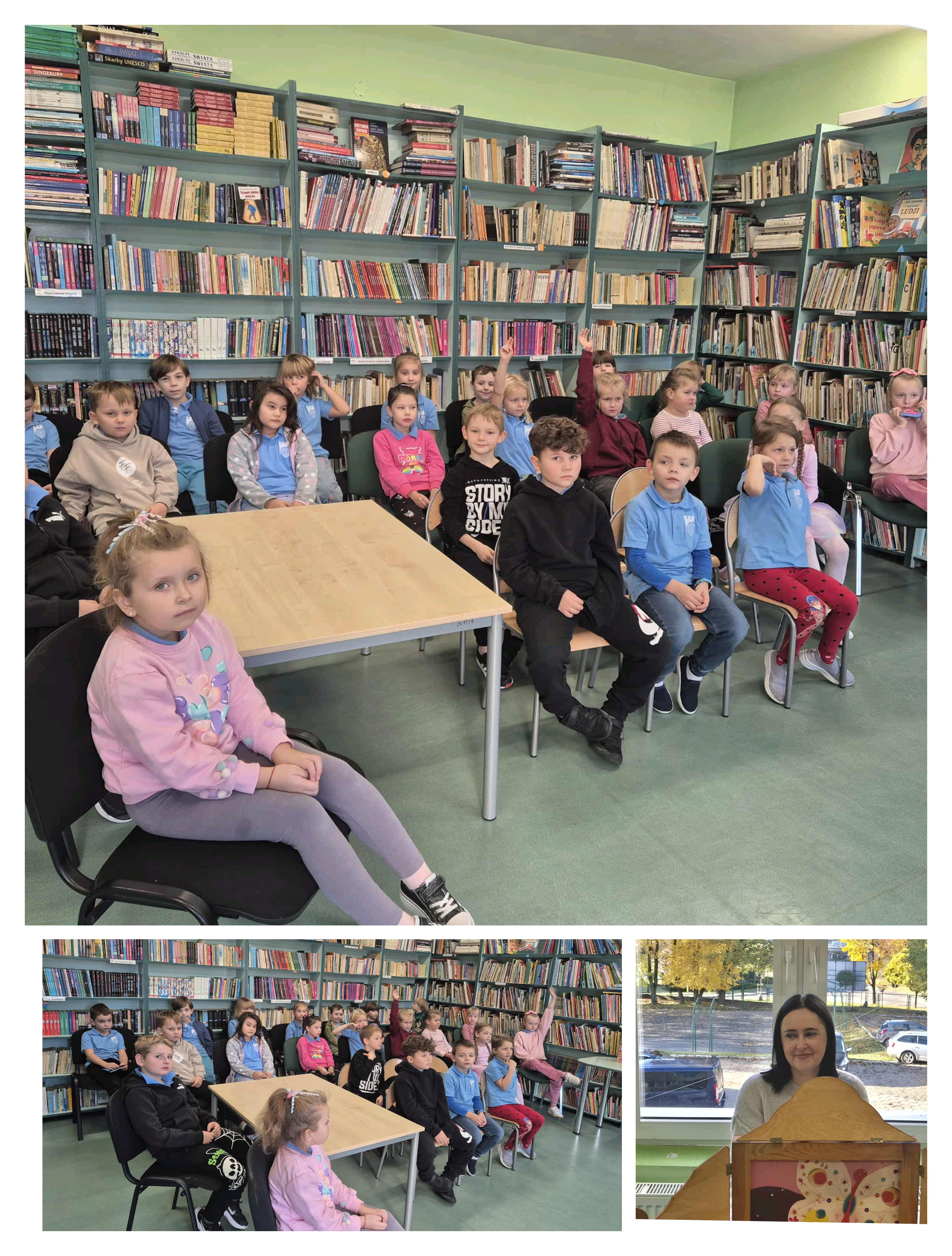 Pierwszaki w&nbsp;szkolnej bibliotece