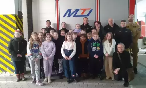 Zdjęcie do 3c z wizytą w Państwowej Straży Pożarnej
