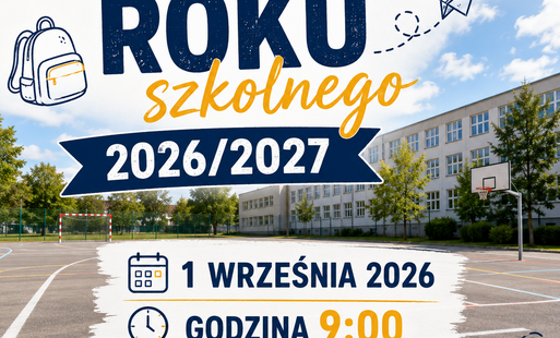 plik graficzny informujący o rozpoczęciu roku szkolnego 2026/2027