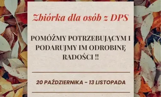 Zdjęcie do Zbi&oacute;rka dla os&oacute;b z DPS