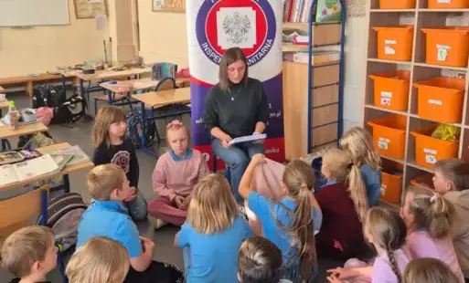 Zdjęcie do Zajęcia profilaktyczne w klasie 1a